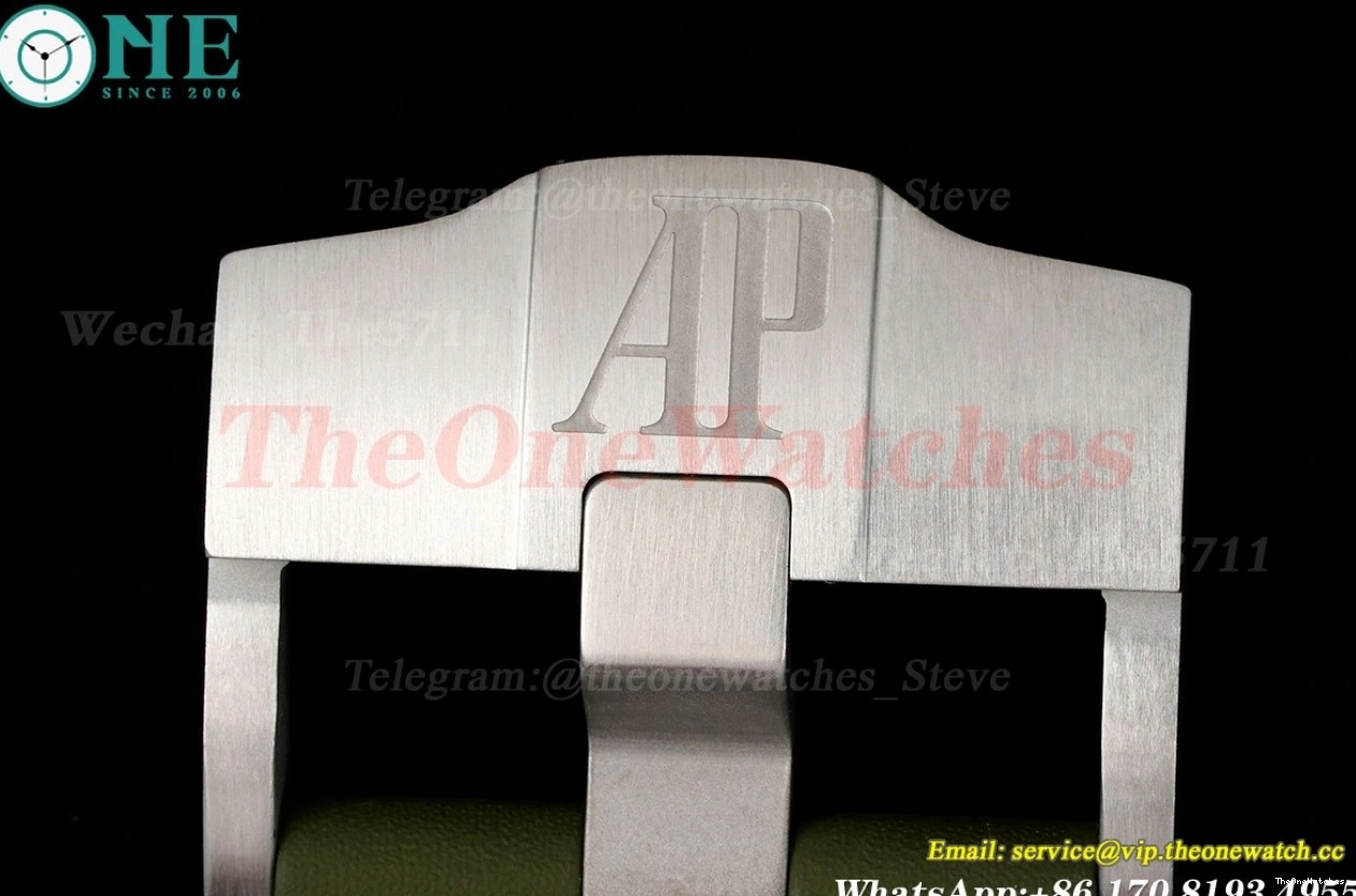 42mm Royal Oak BF 15720 Stk SS Offshore A4308 Green Diver RU 0302